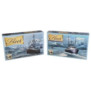 Fleet Card Game + Arctic Bounty Expansion Lot Gryphon Games 100% Complete EUC